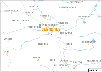 map of Glendale