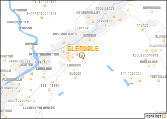 map of Glendale