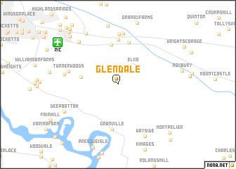 map of Glendale