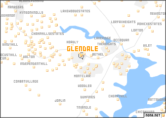 map of Glendale