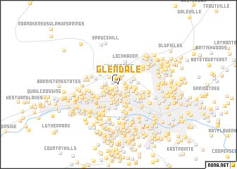 map of Glendale