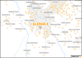 map of Glendale