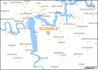 map of Glendale