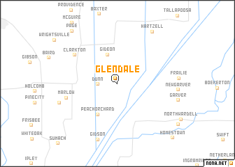 map of Glendale