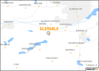 map of Glendale