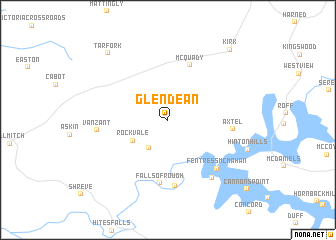 map of Glen Dean