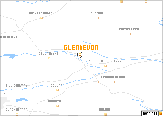 map of Glendevon