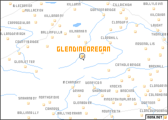 map of Glendineoregan