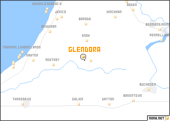 map of Glendora