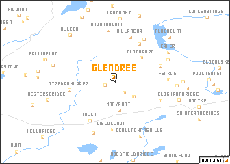 map of Glendree