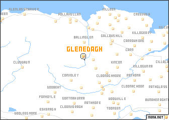 map of Glenedagh