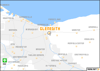 map of Glen Edith
