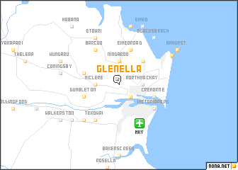 map of Glenella