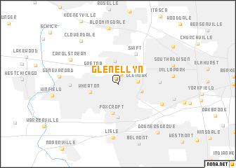 Glen Ellyn (United States - USA) map - nona.net