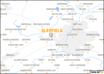 map of Glenfield