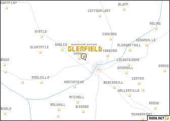 map of Glenfield