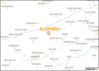 map of Glenford