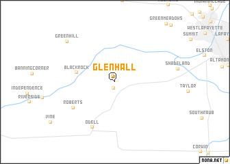 map of Glenhall