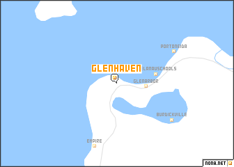 map of Glen Haven