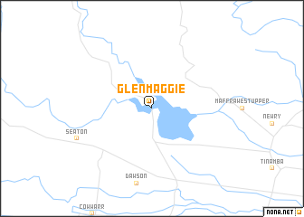 map of Glenmaggie