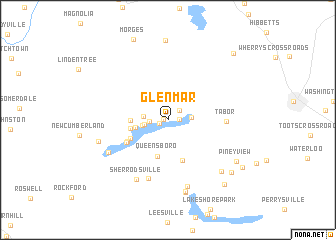 map of Glenmar