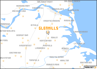 map of Glen Mills