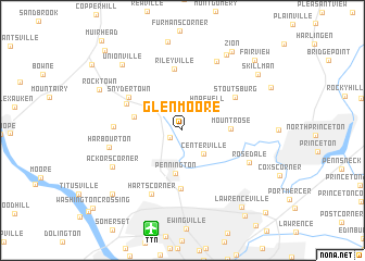 map of Glenmoore