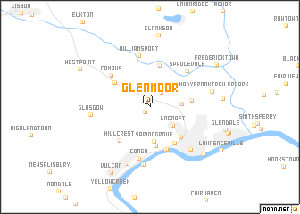 map of Glenmoor