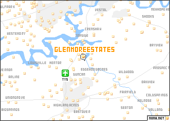 map of Glenmore Estates