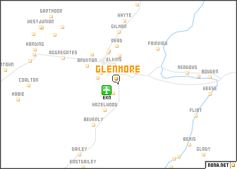 map of Glenmore