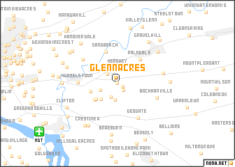 map of Glenn Acres