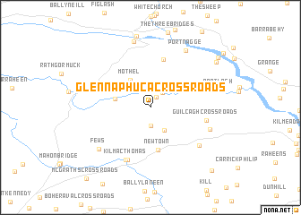 map of Glennaphuca Cross Roads