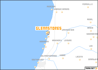 map of Glenn Stores