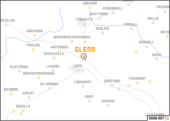 map of Glenn