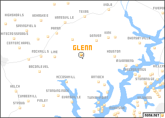 map of Glenn