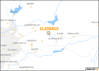 map of Glen Oaks