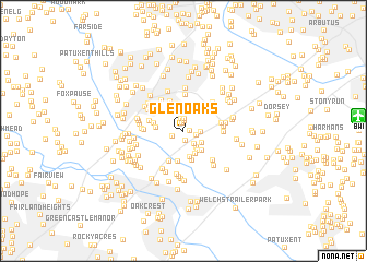 map of Glen Oaks