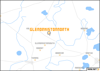 map of Glenormiston North