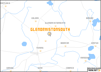 map of Glenormiston South