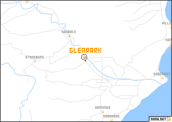 map of Glenpark