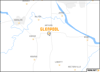 map of Glenpool