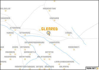 map of Glen Red