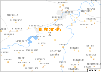 map of Glen Richey