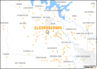 map of Glenrose Park