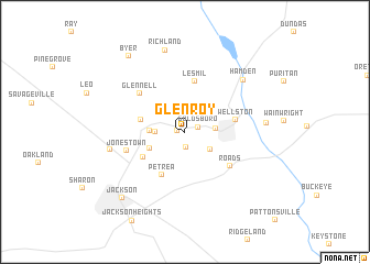 map of Glen Roy