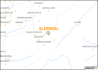 map of Glenshiel