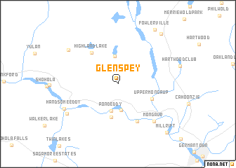 map of Glen Spey