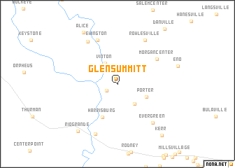 map of Glen Summitt
