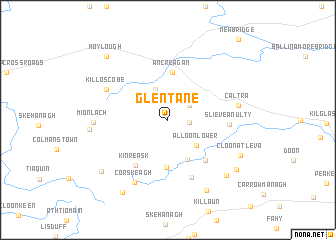 map of Glentane