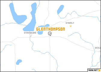 map of Glen Thompson